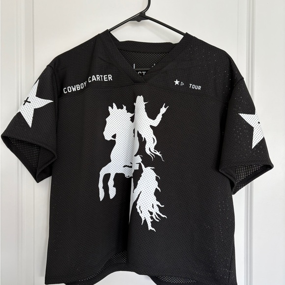Official Beyoncé Cowboy Carter Merch Size L Black Jersey NWOT beyonce - Picture 8 of 10